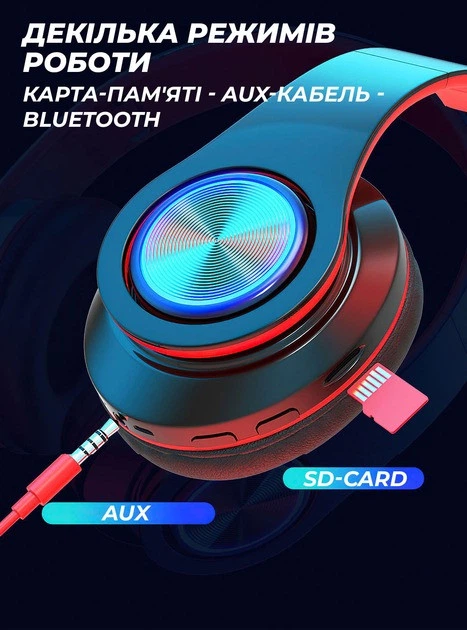 Беспроводные наушники B39 Bluetooth 5.0 с микрофоном, шумоподавлением DSP, 400 мАч, до 24 ч разговоров, черные Киев - изображение 3