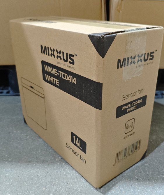 Відро для сміття сенсорне прямокутне Mixxus Wave-TC0414 White 14 л (колір білий) (MI8405)   ( 22542 ) Харків - фото 9