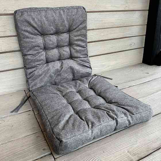 Подушка для стільців (50x120х8 см) подвійна Decorator Мальмо колір сірий 84-151 Київ