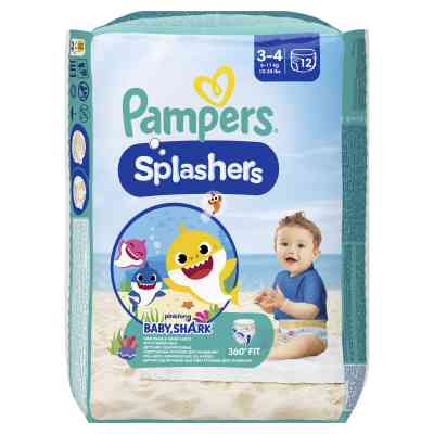 Підгузки Pampers для плавання Splashers Розмір 3-4 (6-11 кг) 12 шт (8001090698346) Вінниця