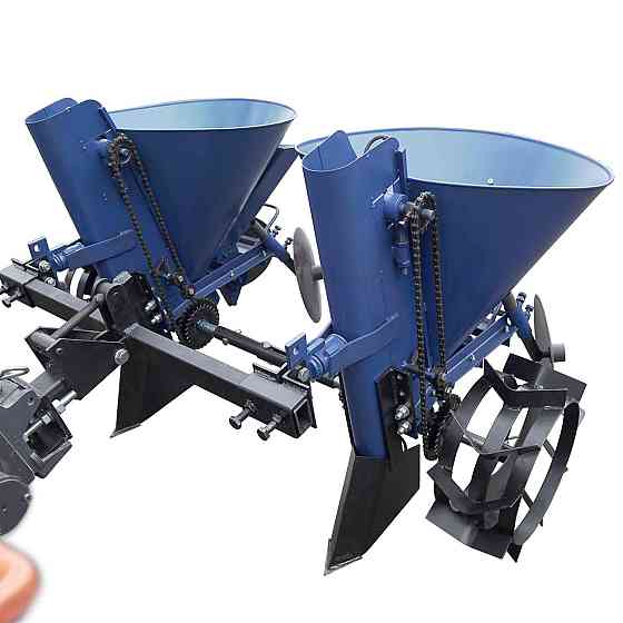 Картоплесаджалка 2р. ланцюгова до мототрактора + бункер для внесення добрив (регульоване міжряддя) (КС20) Харьков