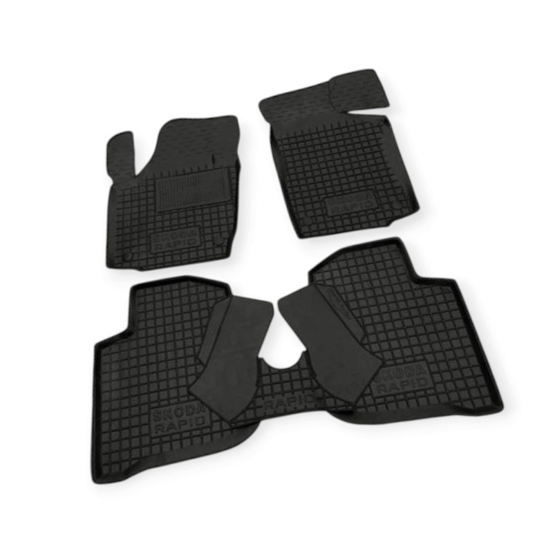 Килимки Шкода rapid, Сеат toledo 2012-2019 борт 2,5см, з перемичкою салону Мукачево - фото 1