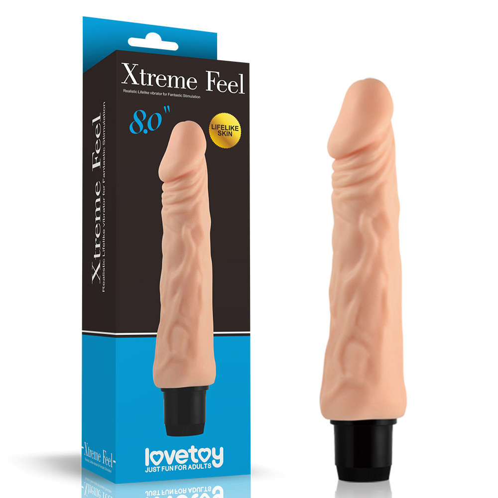 Реалістичний вібратор - Xtreme Feel Vibrator Flesh 8" Sex Aura Київ - фото 1