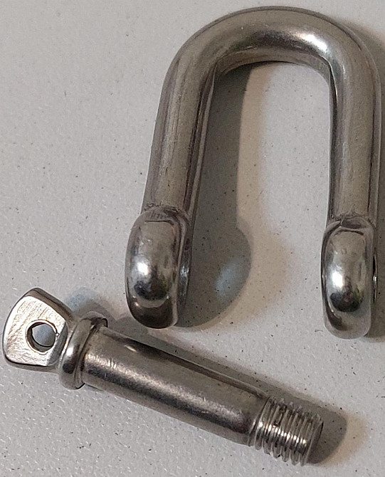 Такелажна скоба "GoralMet" typ-U з нержавіючої кислотостійкої сталі AISI 316 діаметром 5 мм Киев - изображение 2