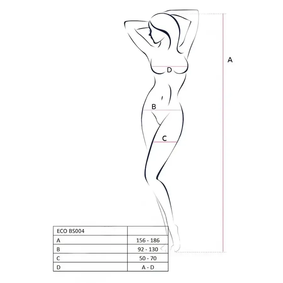 Бодістокінг Passion ECO BS004 red відкритий доступ, імітація підв’язок, квітковий декор Львів - фото 5