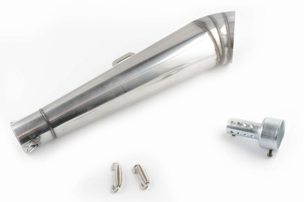 Глушитель (тюнинг) 430*10 см, креп. Ø78mm (нержавейка, сопло, хром, прямоток) #3 Мукачево - изображение 1