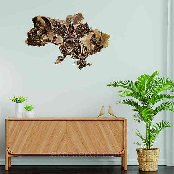 Деревянные настенные часы  