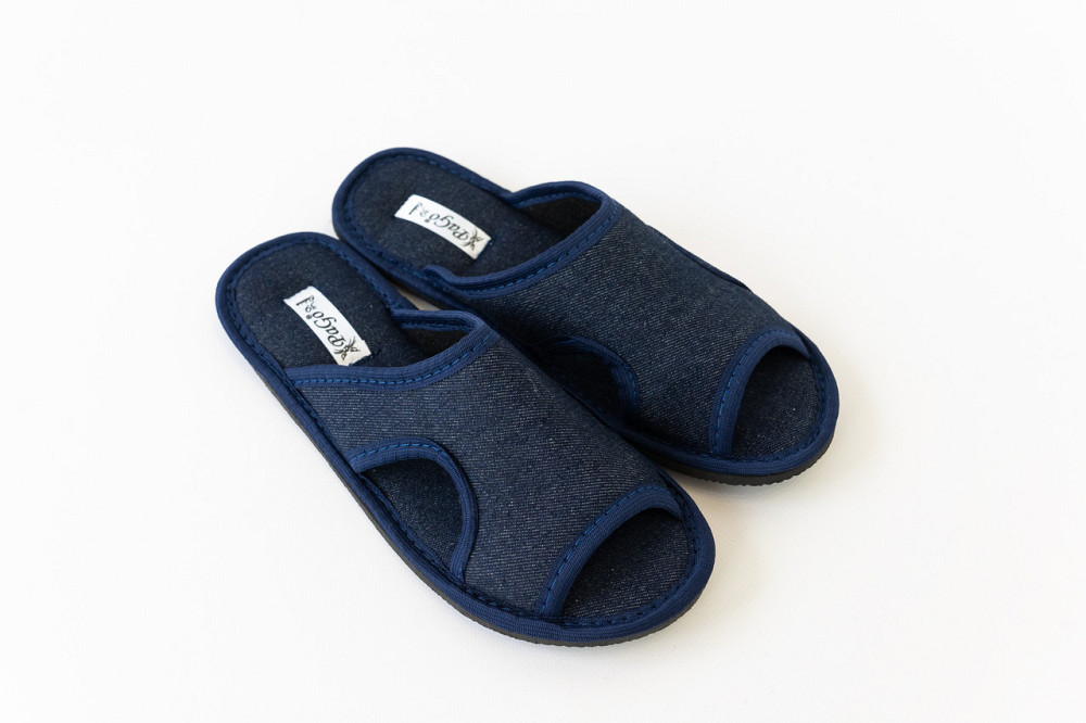 Хатні капці джинсові відкриті підліткові Одеса - фото 3