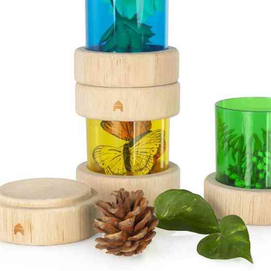 Ігровий набір Guidecraft Natural Play Скарби в кольорових баночках (G3087) Харьков