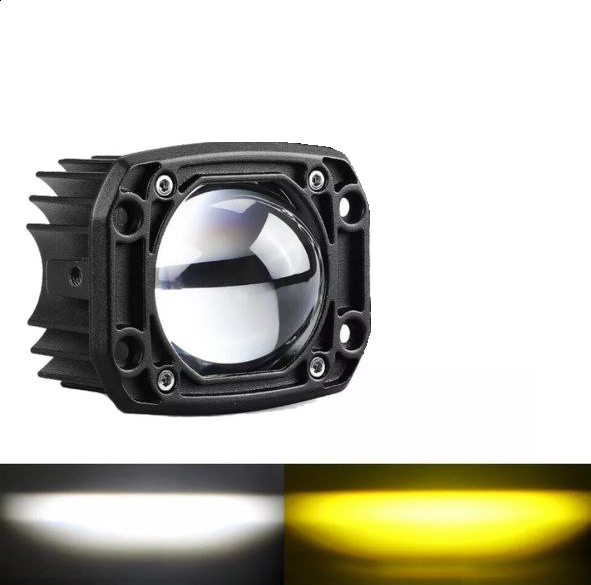 Світлодіодна фара StarLight HP-GZD-266-01 ближнє (біле+жовте), універсальна прямокутна 12/24V Харків - фото 4