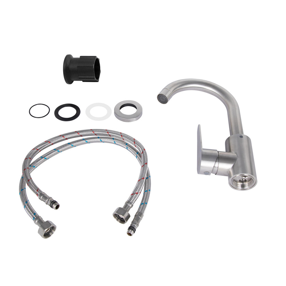 Змішувач для кухні Lidz Vida 015F2 (k35) LDVID015F2NKS43353 Nickel Київ - фото 6