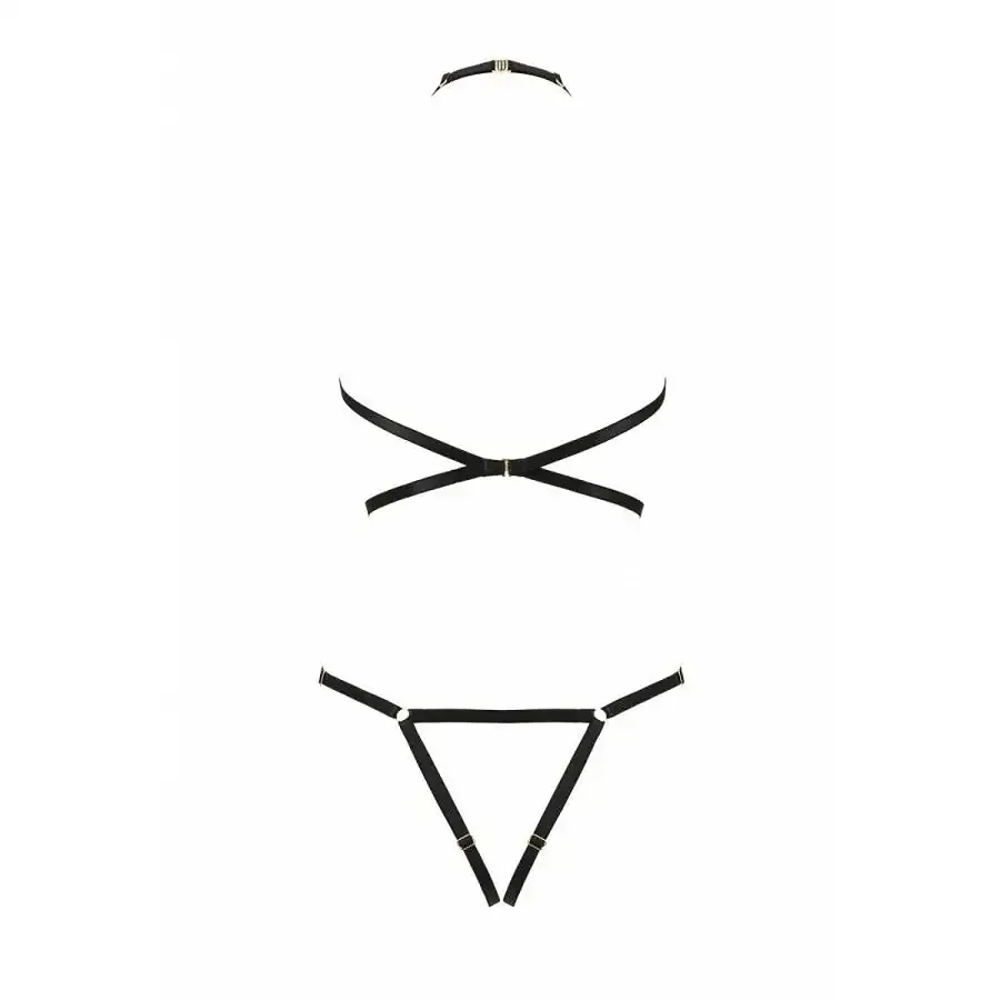 Портупея-боді зі стреп Passion Exclusive IVENA L/XL, black Львів - фото 6