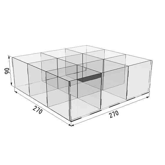 Короб EKOSTAR 9 ячеек для ластиков и мелочей Киев