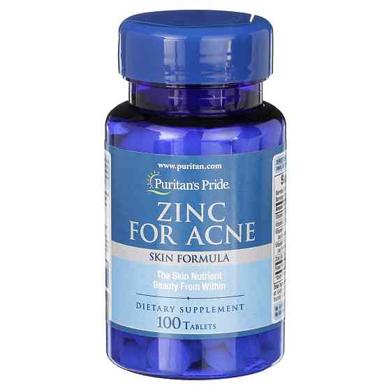 Zinc for Acne, 100 Coated Tablets Луцьк