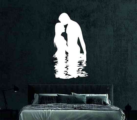 Декоративное настенное Панно «Он и Она», Декор на стену 70*37 см, Белый Киев