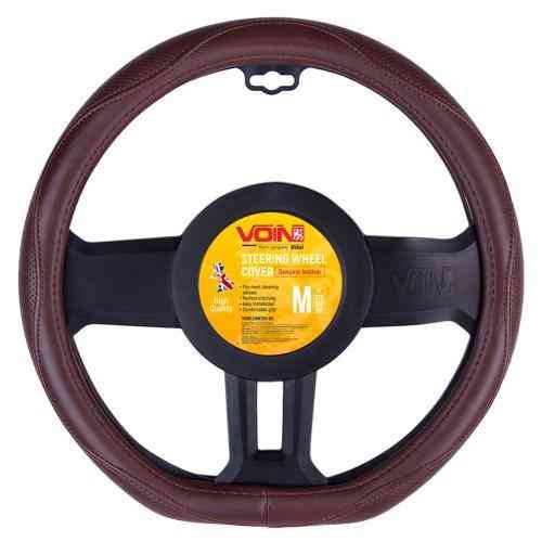 Чохол на кермо VLOD-LF2161 BR M коричневий шкіра один шов flat Харків