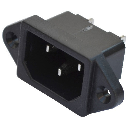 Штекер мережевий, 3pin, монтажний, корпус пластик Полтава - фото 1