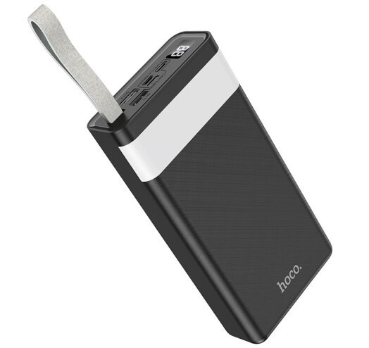 Универсальная мобильная батарея Hoco J73 30000mAh 2USB + LED lamp (Черный) Винница - изображение 1