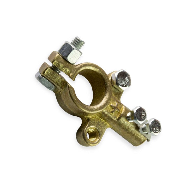 Клема легкова "+" латунь посилений. Мукачево - фото 1