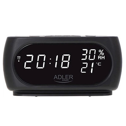 Настільний годинник-будильник Adler AD 1186 Black BW-52 Львів - фото 5
