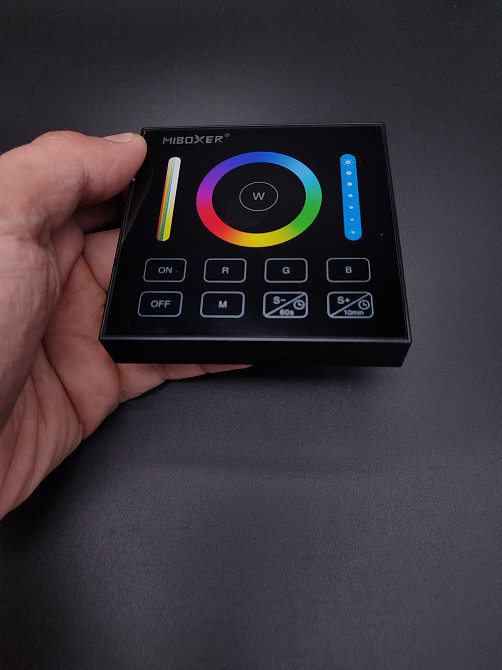 Miboxer Панель 1 зонна чорна Touch Dual White/RGB/RGBW/CCT,, бездротова RF 2.4G Mi Light Коломыя - изображение 5
