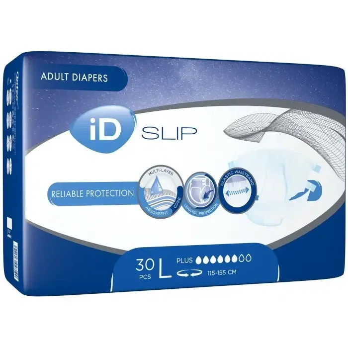 Підгузки для дорослих Diapers for adults ID Slip Plus L (115-155 см) 30 Київ - фото 3