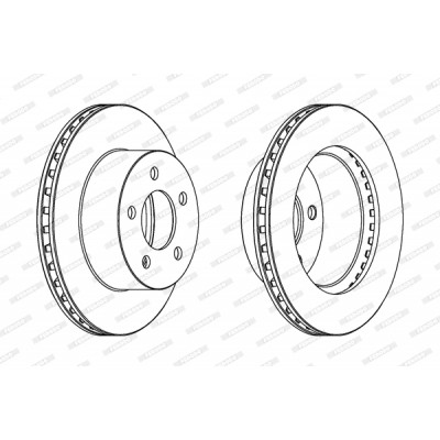 Гальмівний диск FERODO DDF1027 Вінниця - фото 1