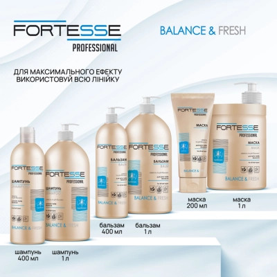 Шампунь Fortesse Professional Balance & Fresh 1000 мл (4820000306201) Винница - изображение 7