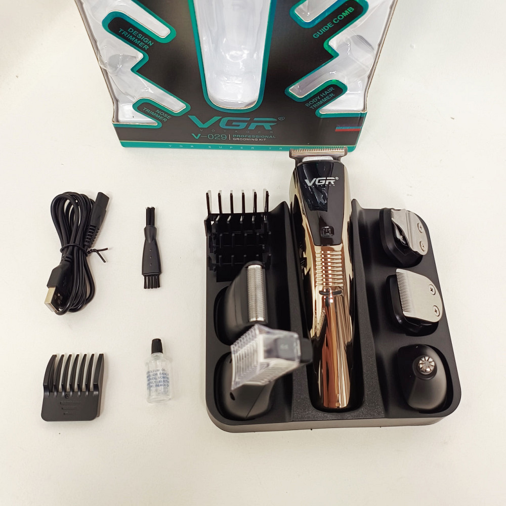 Чоловічий тример для окантовки, Акумуляторна машинка-тример для стрижки волосся Тример скронь HX-93 Львів - фото 4