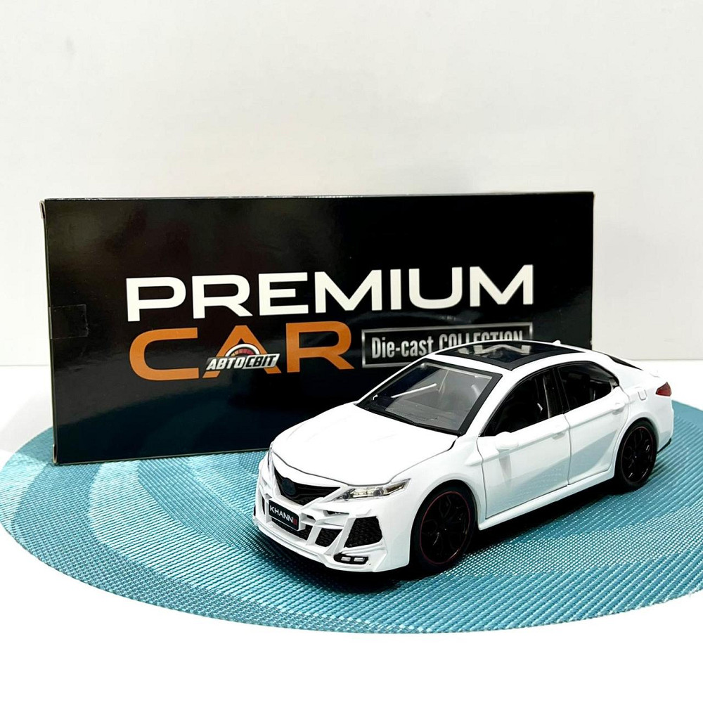 Машина Автосвит Тoyota Camry инерционная открывается дверь капот багажник 20 см Белая (AP-1787) Чернігів - фото 1