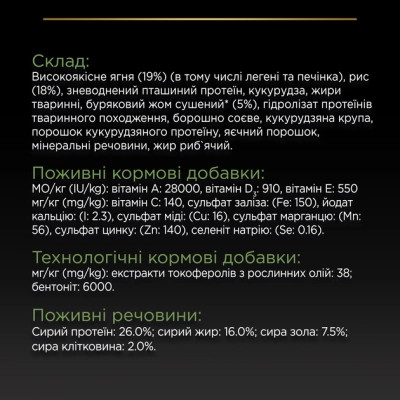 Сухой корм для собак Purina Pro Plan Medium с чувствительным пищеварением (ягненок) 14 кг (7613035214774) Винница - изображение 3