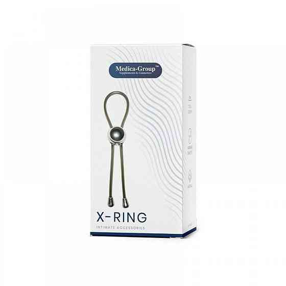 Ерекційне ласо X-Ring Medica Group, силіконове, чорне Sex Aura Київ