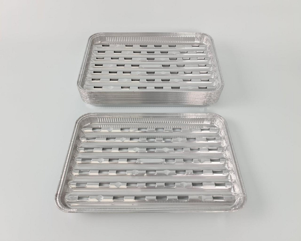 Форма для гриля прямокутна алюмінієва 1550 мл X20G 100 шт. в пакованні (1 пачка) Харків - фото 2