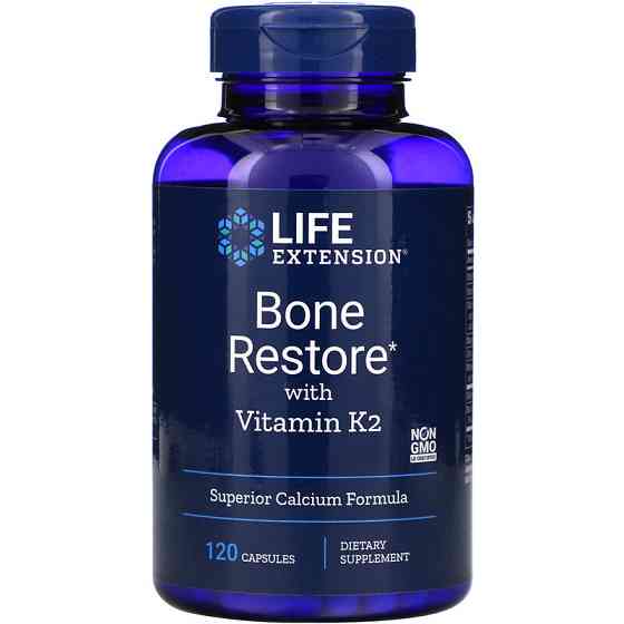 Відновлення кісток + К2 Life Extension Bone Restore 120 капсул Київ