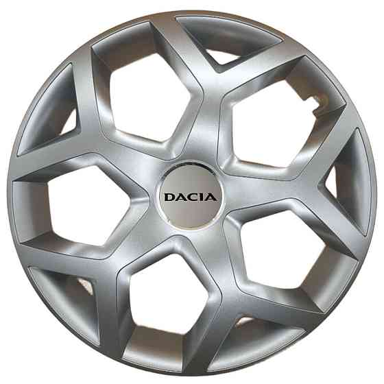 Автомобильные модельные колпаки R16 Dacia 435 4шт, SJS, серебристые Винница
