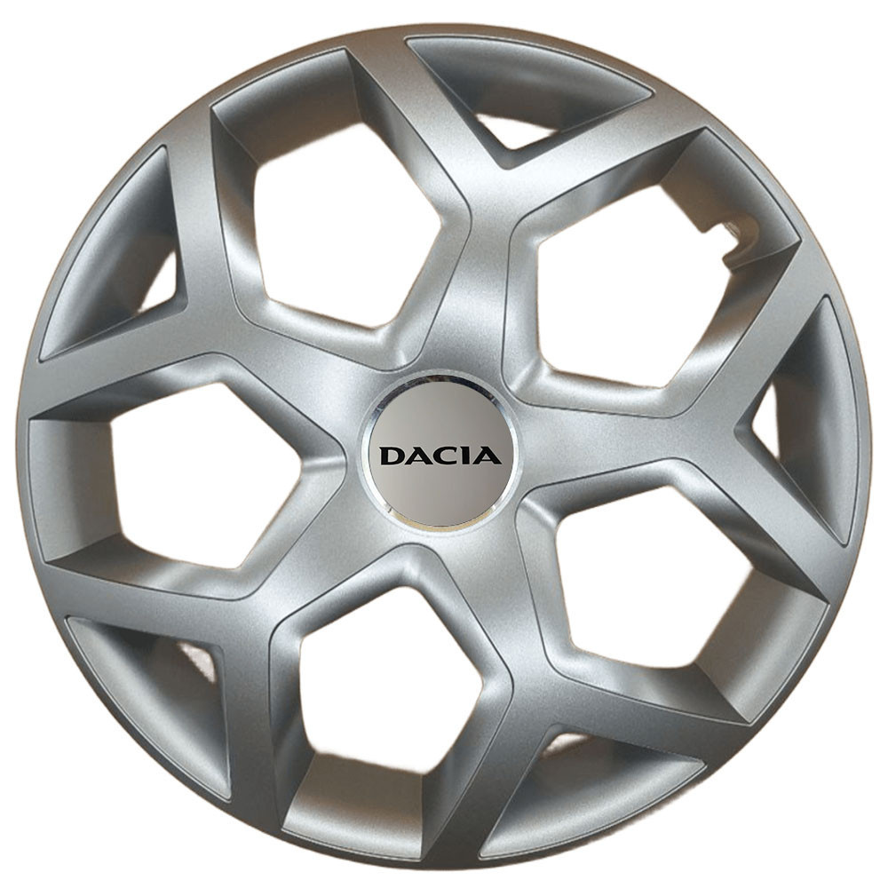 Автомобильные модельные колпаки R16 Dacia 435 4шт, SJS, серебристые Винница - изображение 1