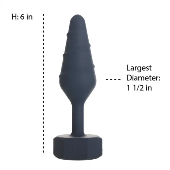Анальна пробка Lux Active Twist Plug Large Blue Львів