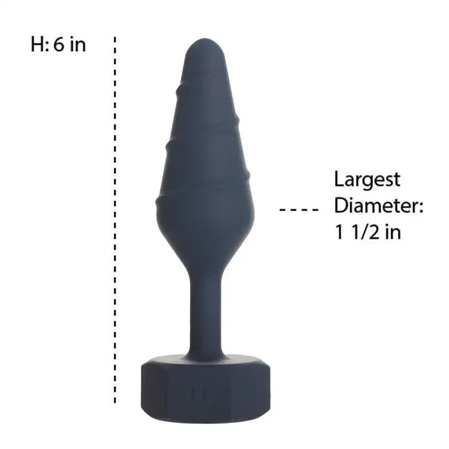 Анальна пробка Lux Active Twist Plug Large Blue Львов - изображение 4