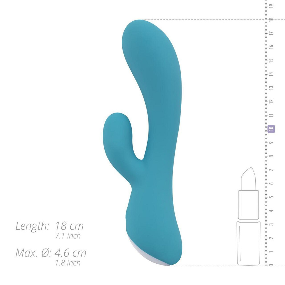 Вібратор-кролик Cala Azul – Martina Rabbit Vibrator, ергономічна форма, 10 режимів Sex Aura Київ - фото 7