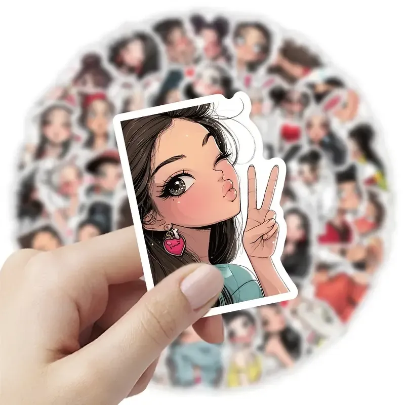 Набор виниловых стикеров девушки – 50 шт Киев - изображение 3