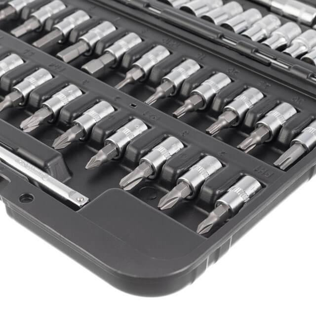 Набір інструментів INTERTOOL 1/4 ", 46 од., Cr-V STORM - ідеальне співвідношення ціни та якості Львів - фото 5