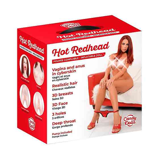 Надувна секс лялька Candy Dolls Hot Redhead Sex Aura Київ