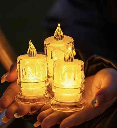 Набір LED свічок на батарейках  3 шт (0293) Сміла