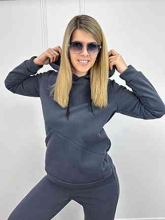 Жіночий спортивний костюм на флісі "Impuls" оптом | Батал | Розпродаж моделі Графіт, 50-52 Київ