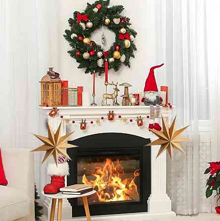 Звезда из бумаги объемная матовая 30 см бежевый Киев