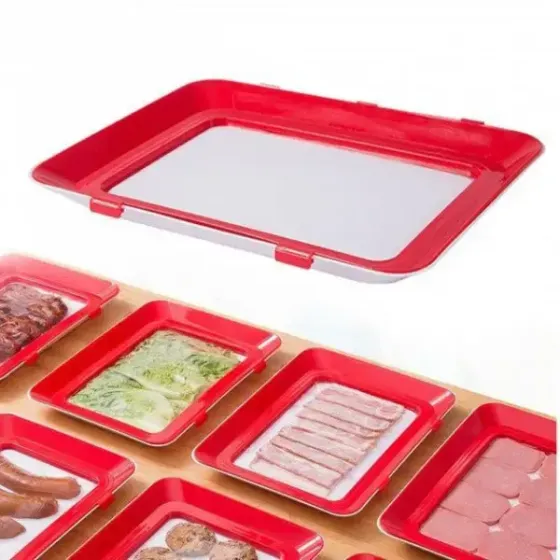 Умный поднос для хранения пищи Supretto с крышкой для нарезки и продуктов Коломия