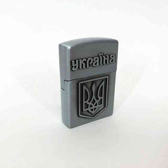 Запальничка кремнієва патріотична Україна 4550. Колір: срібний CT-78 Львів