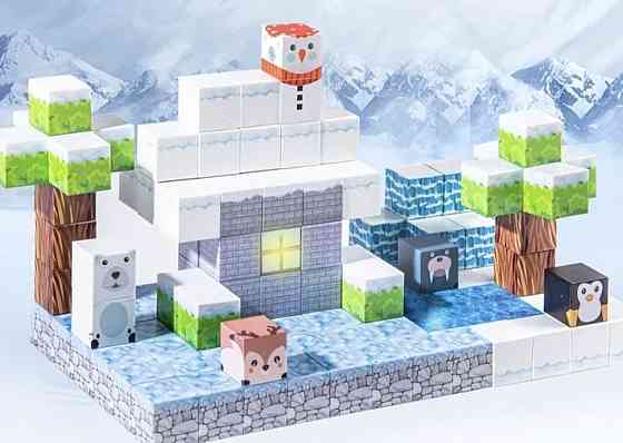 Конструктор магнітний, Конструктор магнитный Майнкрафт 138 блока лёд б. Харьков