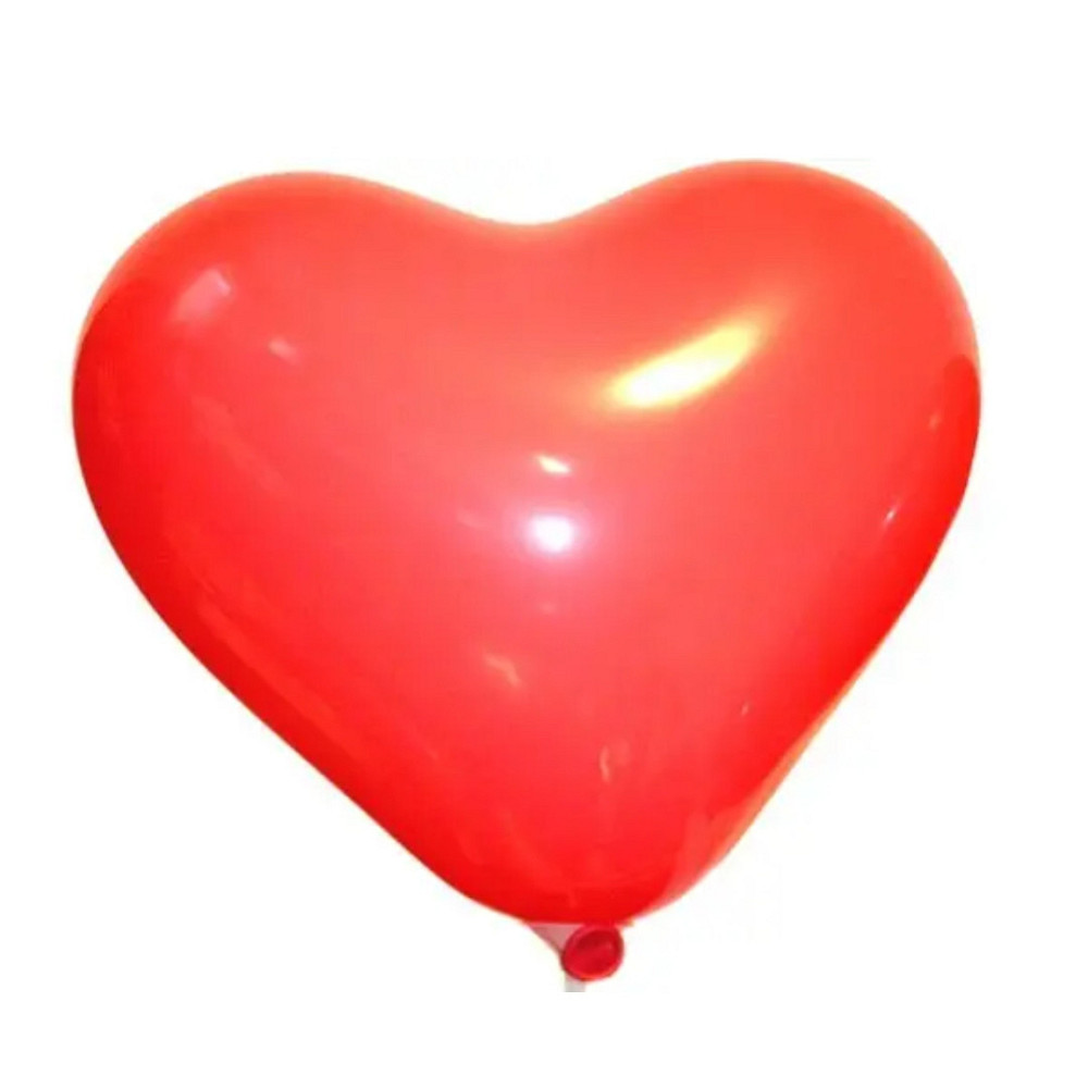 Шары латексные сердце красный 10