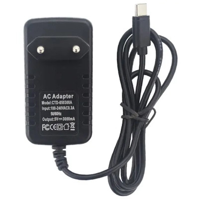 Додаткове обладнання для Мікро ПК Raspberry Pi БЖ 5V 3A Type C EU (RA527) Вінниця - фото 1